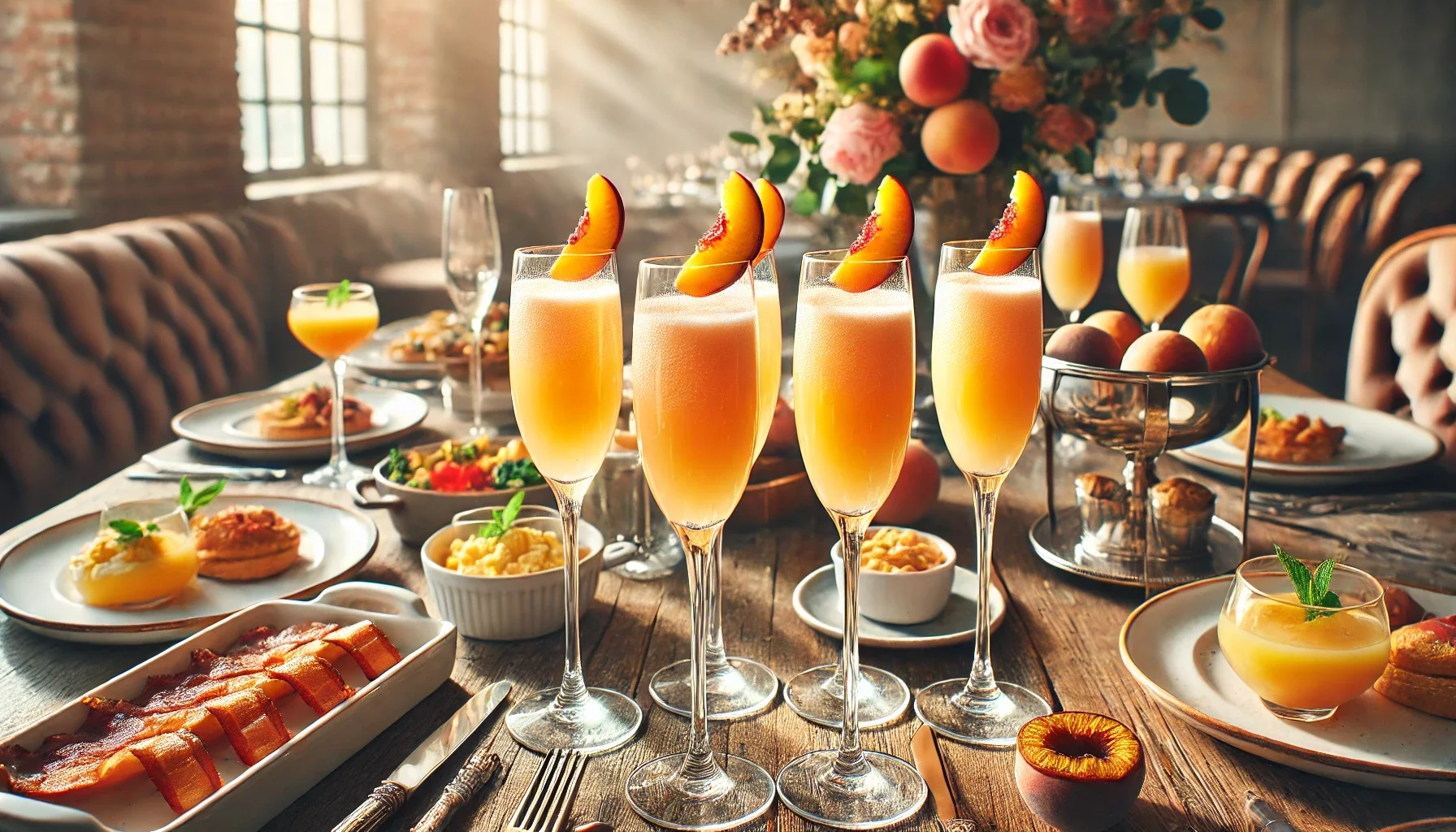 image from The Bellini: A Classic Brunch Cocktail with Italian Flair