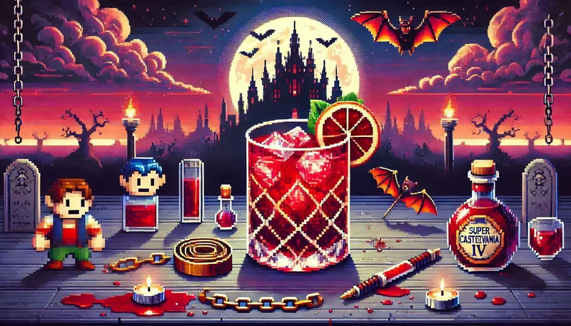 Belmont’s Legacy: A Super Castlevania-Inspired Cocktail