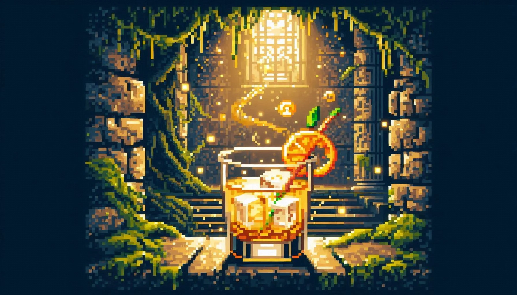 image from Mattock Smash: A Bold Cocktail Inspired by Faxanadu