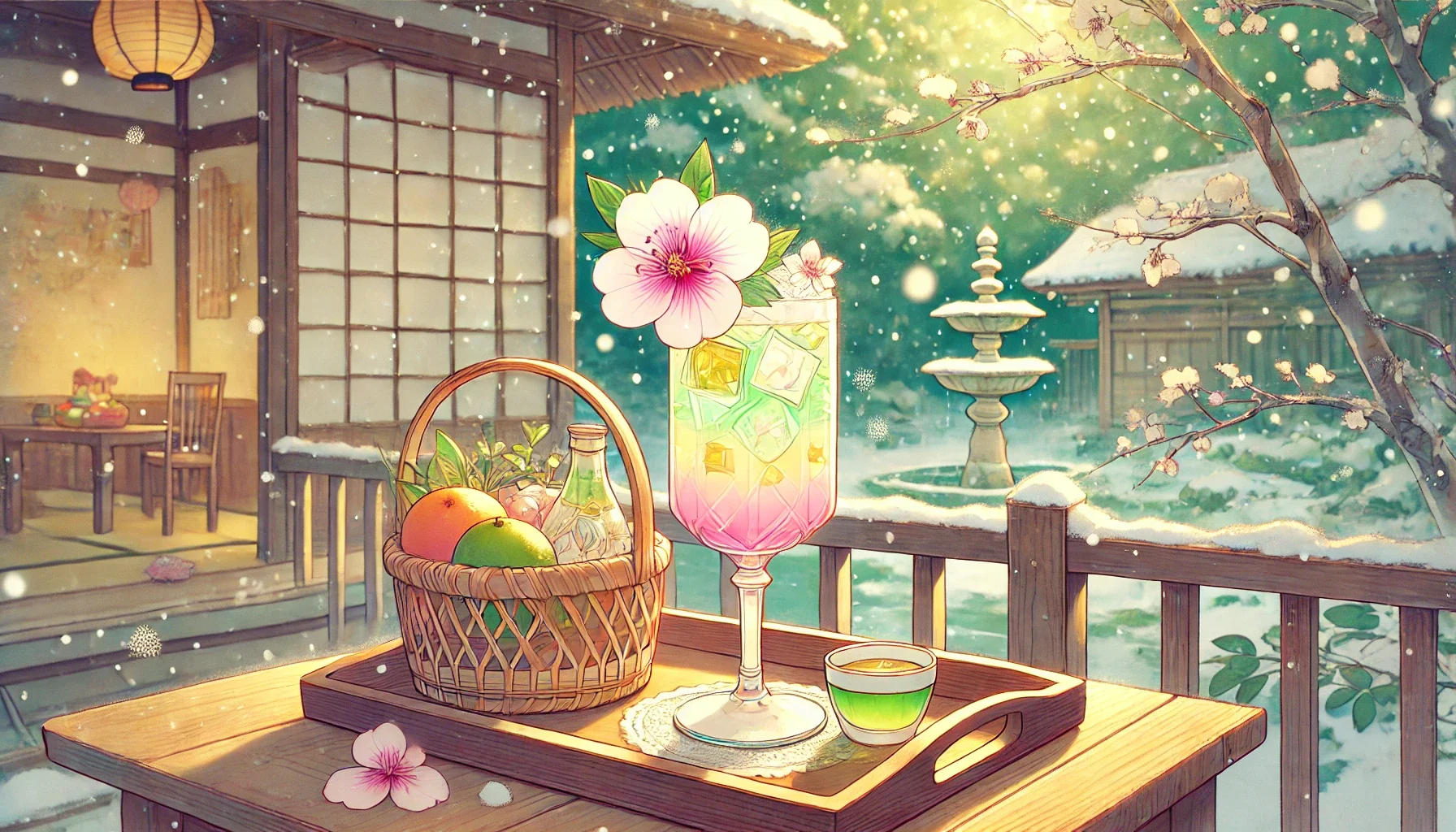 image from The Sohma Curse: A Layered Cocktail Inspired by Fruits Basket